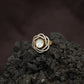 Regal Orbit Kundan Finger Ring With Layered Circular Halo Design