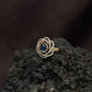 Regal Orbit Kundan Finger Ring With Layered Circular Halo Design