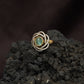 Regal Orbit Kundan Finger Ring With Layered Circular Halo Design