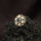 Elite Floral Arrangement Kundan Finger Ring With Halo Frame Styling