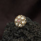 Elite Floral Arrangement Kundan Finger Ring With Halo Frame Styling