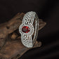 Oval Crest Kada with Parallel Band Detailing