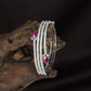 Ripple Band Kada with Open Curve Structure