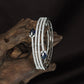 Ripple Band Kada with Open Curve Structure