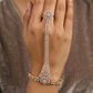 Fashion Forward Round Frame Panja with Contemporary Hand Harness Design