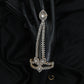 Exquisite Cascade Chain Panja with Floral Centre Arrangement