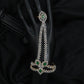 Exquisite Cascade Chain Panja with Floral Centre Arrangement
