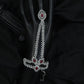 Exquisite Cascade Chain Panja with Floral Centre Arrangement