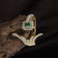 Feather Crest Kada with Square Crown Detailing