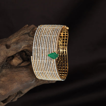 Gridline Frame Kada with Structured Open Pattern