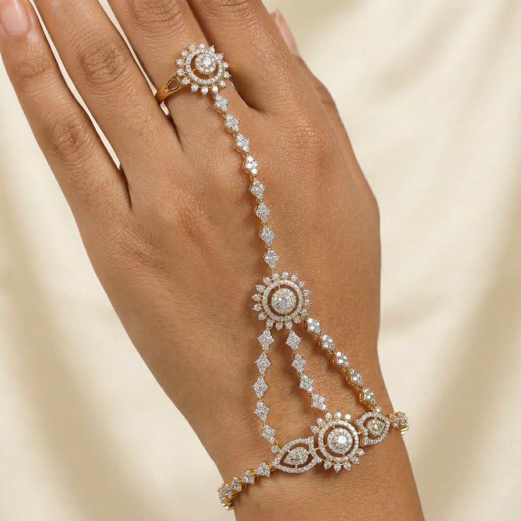Circular Frame Panja with Coordinated Wrist Detailing