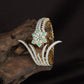 Fluted Blossom Kada with Floral Centre Detailing