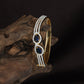Crossvine Flower Kada with Elevated Centre Placement