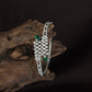 Woven Diamond Kada with Curved Side Alignment