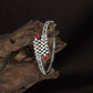 Woven Diamond Kada with Curved Side Alignment