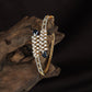 Woven Diamond Kada with Curved Side Alignment