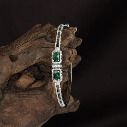Twin Frame Kada with Rectangular Centre Detailing