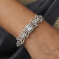 Ribbon Knot Kada with Square Halo Centrepiece