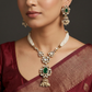 Bridal Dropwork Kundan Necklace with Bead Tassel Centrepiece