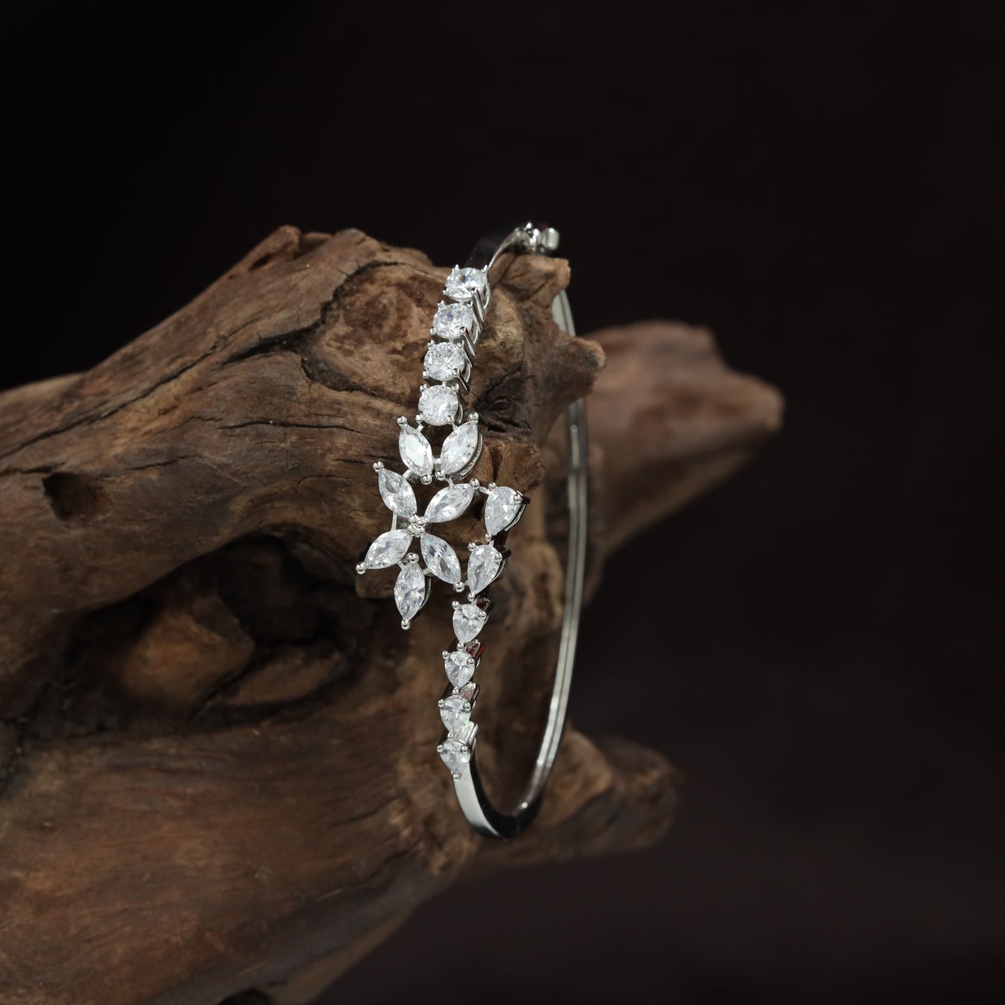 Leaf Garland Kada with Floral Spray Detailing