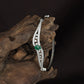 Luxury Open Kada with Marquise Leaf Pattern and Center Accent