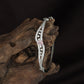 Luxury Open Kada with Marquise Leaf Pattern and Center Accent
