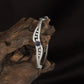 Luxury Open Kada with Marquise Leaf Pattern and Center Accent