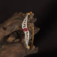 Luxury Open Kada with Marquise Leaf Pattern and Center Accent