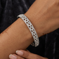 Contemporary Link Design Kada with Repeating Rectangular Elements