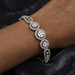 Triple Coin Centrepiece Kada with Ornamental Circular Framework