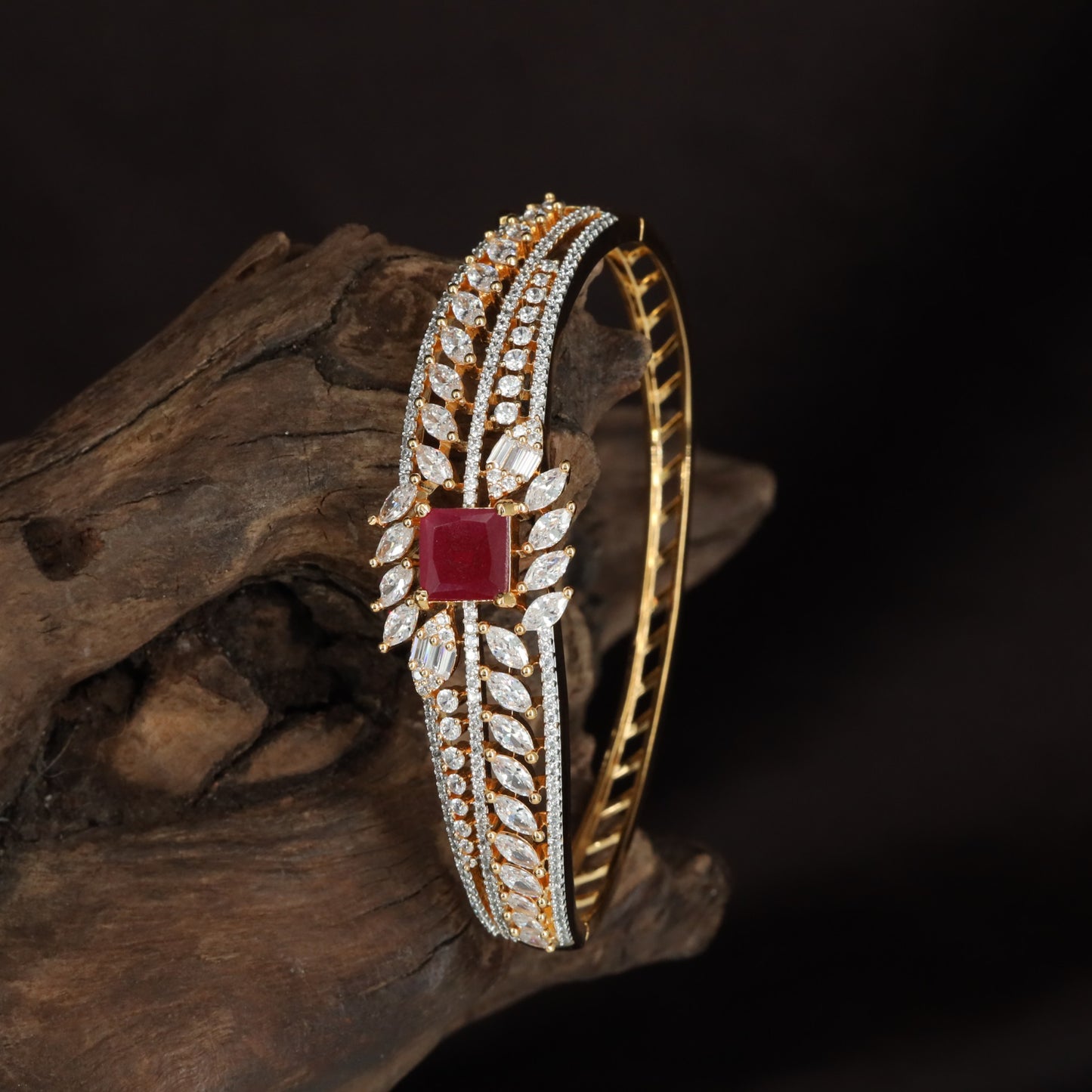 Firelace Vine Kada with Layered Crystal Rows and Center Accent Placement