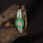 Highline Medallion Kada with Layered Crystal Placement and Open Oval Design