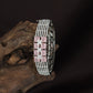 Bloom Kada with Parallel Surface Texture and Raised Floral Alignment