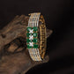 Bloom Kada with Parallel Surface Texture and Raised Floral Alignment