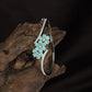 Blossom Kada with Star Floral Accents and Slim Crystal Band Styling