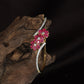 Blossom Kada with Star Floral Accents and Slim Crystal Band Styling