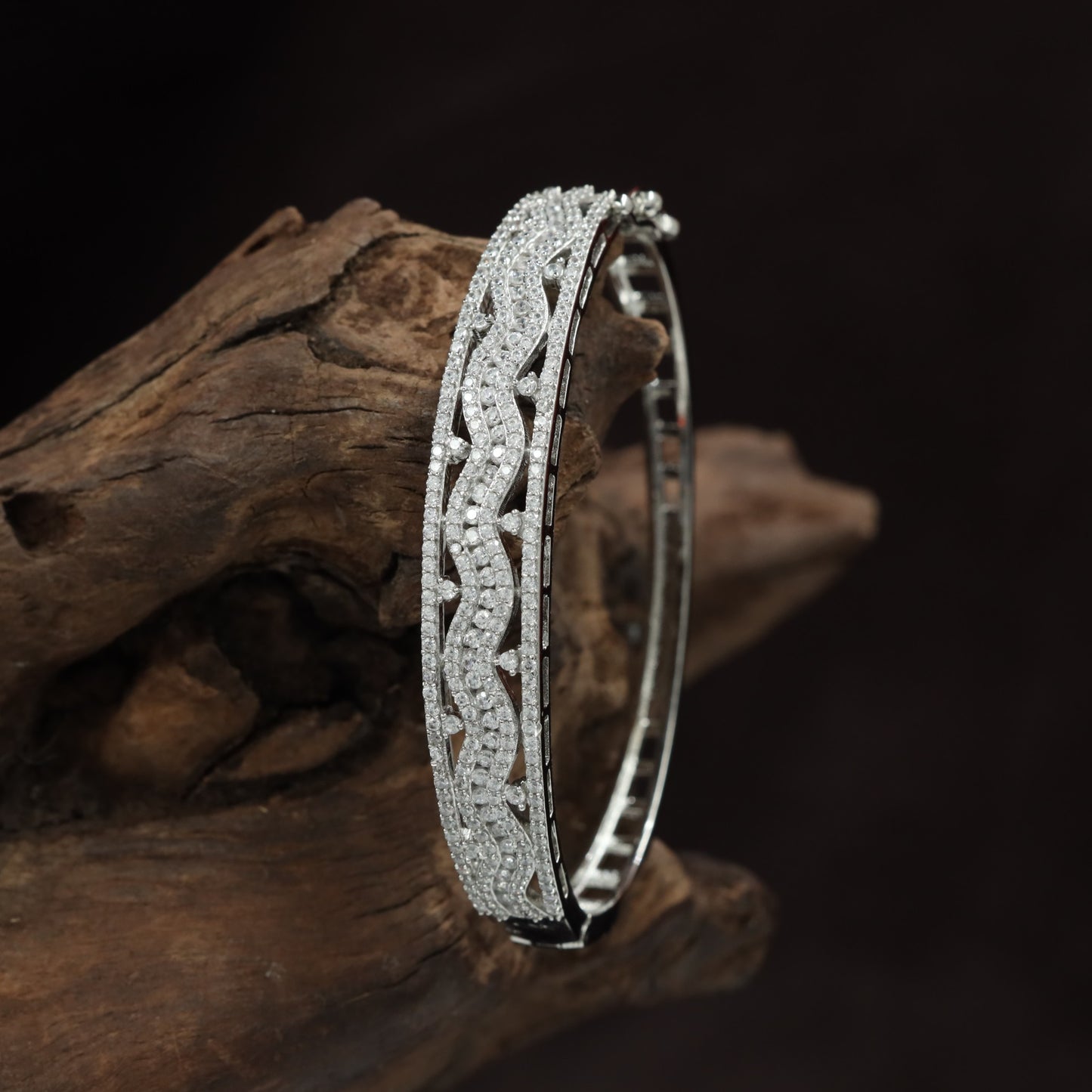 Luxury Kada featuring Intricate Circular Arrangement
