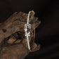 Deltawork Floral Kada with Sculpted Blossom Placement and Minimal Band Flow