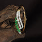 Bronzeline Blossom Kada with Marquise Flower Arrangement and Open Curve Styling