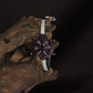 Floral Kada with Layered Flower Formation and Crystal Border Flow