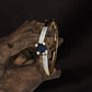 Chromevault Blossom Kada with Sculpted Floral Placement and Slim Band Flow