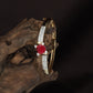 Chromevault Blossom Kada with Sculpted Floral Placement and Slim Band Flow