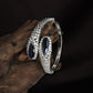Dewdrop Border Kada with Double Oval Placement and Curved Crystal Rows