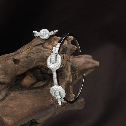 Decorative Connector Kada Set with Coordinated Ring Styling