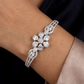 Premium Floral Panel Kada with Elegant Stone Finish