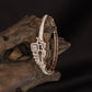 Premium Flower Frame Kada with Structured Crystal Rows