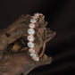 Premium Round Arch Kada with Symmetrical Crystal Rows