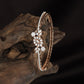 Classic Floral Frame Kada with Structured Stone Work