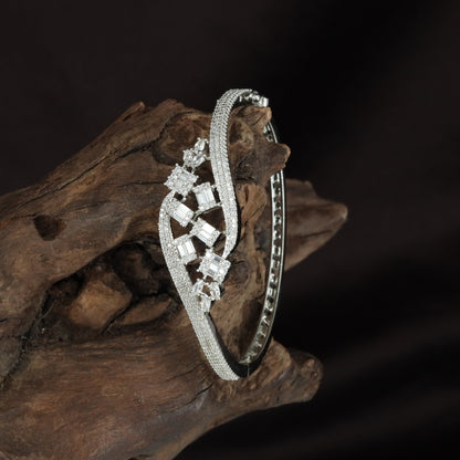 Signature Open Panel Kada with Layered Crystal Styling