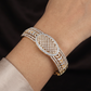 Dazzle Oval Kada with Refined Geometric Pattern
